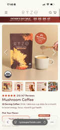 Mushroom coffee